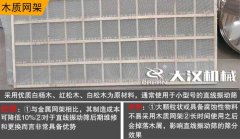直線篩網(wǎng)架選擇方法？