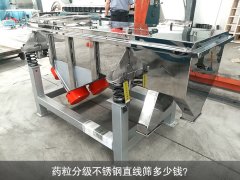 <b>藥粒分級(jí)不銹鋼直線篩多少錢(qián)？</b>